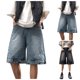 thumbnail image 5 of WILLBEST Pantalones Cortos Vaqueros con Cremallera para Hombre, de Verano, A La Moda y para El Tiempo Libre, Lavados, de Calle, 5 of 6