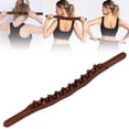 thumbnail image 2 of Gua Sha Wooden Stick With 31 Wooden Massage Beads Fascia Rod Wooden Massage Stick For Muscle Relaxation Massage Neck Back Stomach Legs Arms(Bronze,), 2 of 9