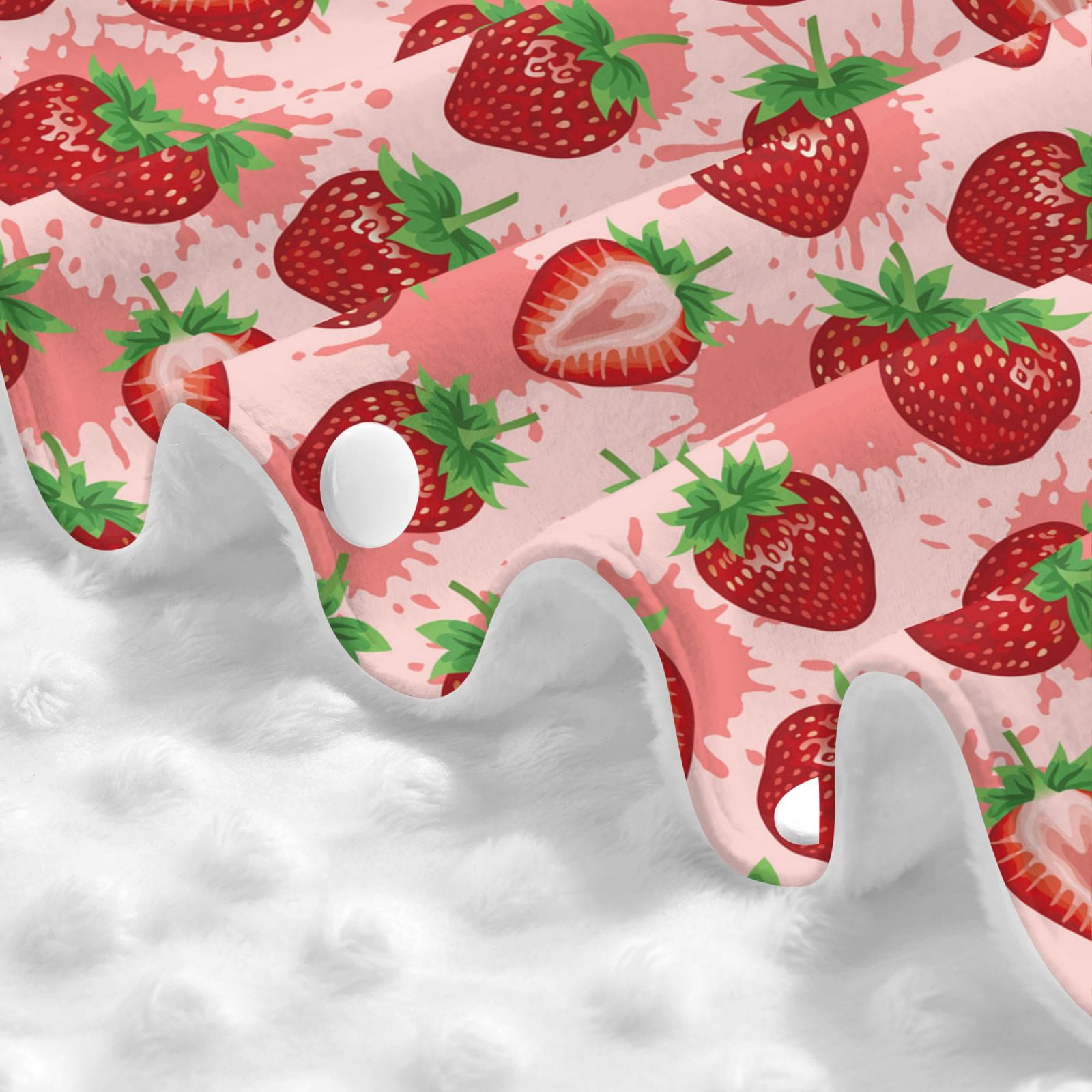 Naloa Cute Strawberry Baby Car Seat Cover, Breathable Baby Carrier Cover, Multiuse Baby Carrier Cover & Nursing Breastfeeding Cover