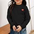 thumbnail image 3 of WhouRiu Toddler Girl's Sweater Cute Crew Neck Soft Long Sleeve Knit Sweater Children Warm Cozy Autumn Winter Sweaters Black,Sized 3-4, 3 of 3
