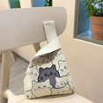 thumbnail image 1 of Bolso de mano con bonito animal, bolso de mujer portátil, bolso de mano de mujer de punto para exteriores que combina con todo, 1 of 6
