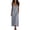 *Gray, variant on VBVC Women's Spaghetti Strap Cotton Linen Maxi Dress , Boho Vacation Slip Dress For Women , Ladies' Summer Beach Long Dresses with Pockets, S-3XL