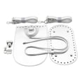 thumbnail image 2 of Handmade Waterproof Bag Bottom Base Anti-skidding Surface Handbag Shoulder Strap Stable Metal Buckle Bag Making Parts Backpack Silver, 2 of 9