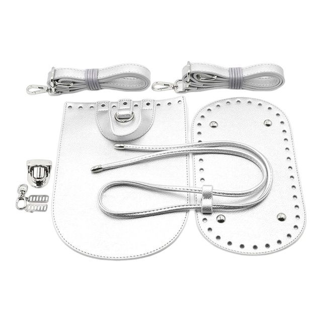 Maoww Handmade Waterproof Bag Bottom Base Anti-skidding Surface Handbag Shoulder Strap Stable Buckle Bag Making Parts Backpack Silver