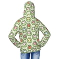 thumbnail image 4 of Cauagu Cute Chubby Frog Print Sun Protection Jacket for Teen,Full-Zipper Long Sleeve Sun Shirts with Pockets UV Hoodie Shirts Outdoor Athletic Jacket-Large, 4 of 7