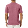 thumbnail image 5 of Satingcolo T Shirts for Man Short Sleeve Crew Neck T Shirts for Men Plain Tshirts Quick Dry Tee Casual Athletic Muscle Tshirt,Vermilion L, 5 of 5