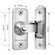 thumbnail image 4 of 2X Adornos de Acero Inoxidable para Baño Suministros para Puertas Cerraduras Puerta Corredera Cerradura de ángulo, 4 of 8