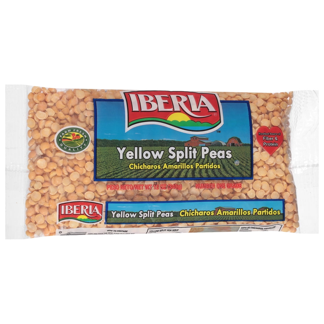Iberia Yellow Split Peas, 12 oz