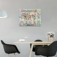 thumbnail image 4 of Bathroom Decor Wall Art Rustic Colorful Flower Pictures Wall Decor Mason Jar Floral Painting Farmhouse Canvas Prints Modern Framed Artwork Decor for Home Kitchen Bedroom Living Room 16"x12", 4 of 6