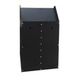 thumbnail image 4 of FixtureDisplays® 7-Tier Wall Cubicle Mount File Holder Literature Display Letter Slot Workorder Holder Letter Organizer 119985-NEW-BLACK, 4 of 5