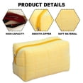thumbnail image 3 of Bolsas de cosméticos de peluche Apuakthei, bolsa de maquillaje, linda bolsa de almacenamiento suave con cremallera para artículos de tocador de viaje para suministros de oficina, cosméticos,, 3 of 7