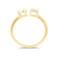 thumbnail image 2 of Brilliance Fine Jewelry 1 Carat T.W. Lab Grown Diamond Women 2 Stone Ring in 14KT Gold Plated Silver, 2 of 5
