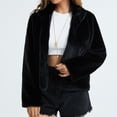 thumbnail image 6 of Women Gilet Long Sleeve Coat Body Warmer Furry Jacket Coat Outerwear Full Zip Women plus Size Lightweight Jacket Warm up Jacket for Women Warm Jacket Women Juniors Jackets Front Zip Jacket Zipper, 6 of 7