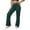 Green, variant on Elevated Everyday High Waist Wide Leg Trousers with Comfortable Elastic Band for Women's Casual Wear Elastic High Waisted Straight Leg Pull On Trousers