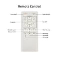 thumbnail image 6 of Ceiling Fans 60 Inch wood Ceiling Fan with light, Low Profile Ceiling Fan with Remote Control,Noiseless Reversible DC Motor with Timer60,Table Fans, 6 of 7