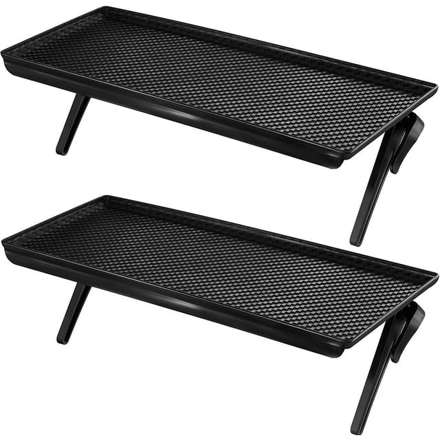 Étagère Supérieure de Télévision 2 Pieds Étagère de Moniteur Réglable Grand Plateforme Étagère de Rangement pour Écran Support Mural pour Cellulaire, Boîtes Multimédia, Console de Jeu, Routeur (11.8 Pouces)