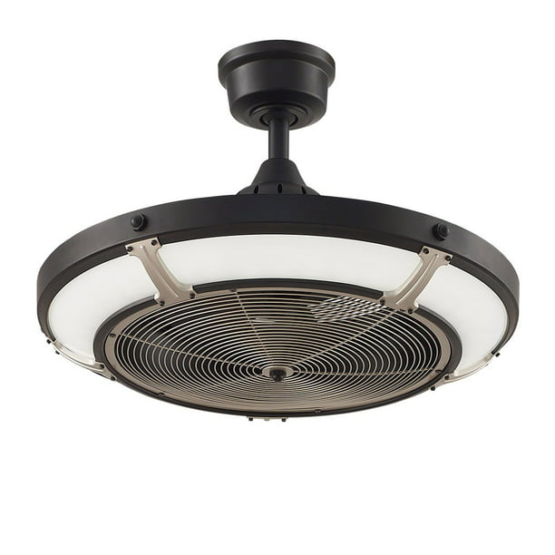 Indoor Ceiling Fans 1 Light With Black, 24 Inch Ceiling Fan With Light
