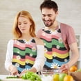 thumbnail image 3 of Pioneer Flower Floral Print Pattern Apron for Women and Men, Cotton Linen Waterproof with Pockets, Adjustable, 33x27 Inch for Kitchen, Gardening, BBQ, Salon, 3 of 6