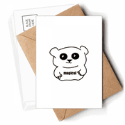 lovely characters panda Postcards Envelopes Blank Note Cards Mailing