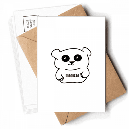 lovely characters panda Postcards Envelopes Blank Note Cards Mailing