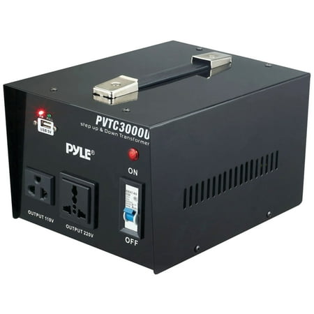 500w Voltage Converter - Pyle PVTC3000U Step Up & Step Down Voltage Converter Transformer (3000 Watt)