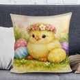 thumbnail image 3 of Cheapark Easter Painted Style Pillow Cover 17x17 Inches (Pillow Insert Not Included), 3 of 5