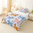 thumbnail image 2 of Homewish Cartoon Dog Twin Comforter Sets,Funny Animal Bedding Set,Blue,Polkadot Reversible,2pcs,1 Comforter and 1 Pillowcase, 2 of 7