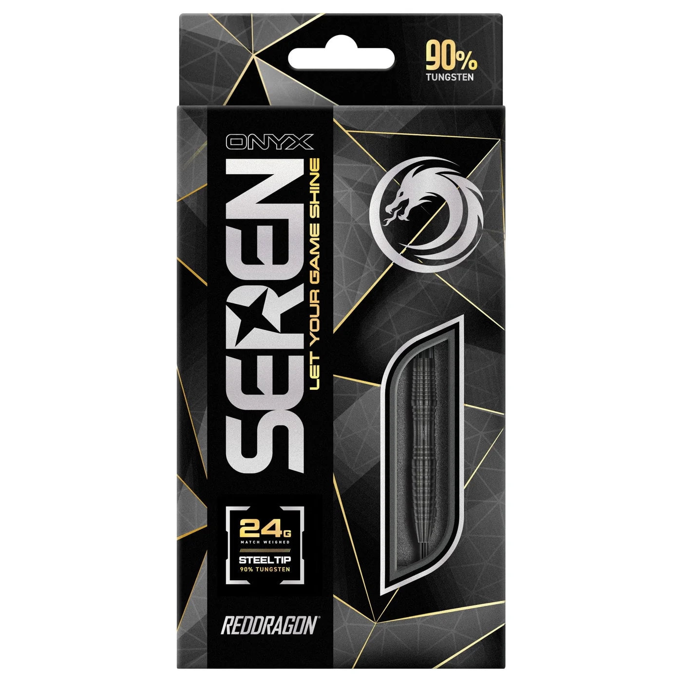 Red Dragon Seren 3 Onyx Steel Tip Darts 90% Tungsten - 24gm