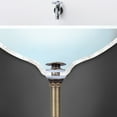 thumbnail image 3 of Antique Brass Bathroom Basin Water Pop-Up Drain Stopper with Overflow, Decorated with Gold Fish Motif, 3 of 8