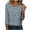 Blue, variant on Shirts for Women 3/4 Sleeve Printing Round Neck Casual Loose T-shirt Blouses Blue,Womens Tops