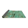 thumbnail image 2 of Ahgly Company Indoor Square Patchwork Turquoise Blue Transitional Area Rugs, 8' Square, 2 of 4