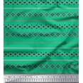 thumbnail image 1 of Soimoi Velvet Fabric Geometric Southwestern Fabric Prints by Yard 58 Inch Wide, 1 of 3