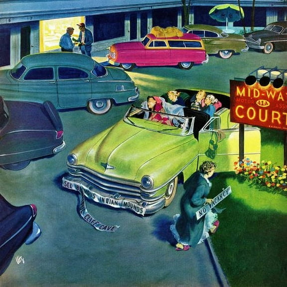 Marmont Hill "Mid-Way Court" Painting Print on Canvas