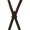thumbnail image 3 of CTM  Smooth Coated Leather Slim Width Suspenders with Metal Swivel Hook Ends (Men), 3 of 4