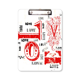 thumbnail image 1 of El día de San Valentín rojo negro amor Portapapeles Carpeta de escritura Placa de soporte A4, 1 of 4