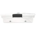 thumbnail image 4 of HeSLehs 60 Quart Multipurpose Slim Underbed Storage Container Bins with Secure Latching Lid and Wheels for Home or Office Organization, Clear (2 Pack), 4 of 8