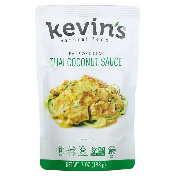 Kevin's Natural Foods, Thai Coconut Sauce, 7 oz Pack of 4