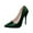 #0141-Green, variant on Women's Pointed Toe Pumps, Mid Heel Dress Shoes for Women, Slip On Stiletto Heels for Wedding, Office, Party & Formal Events Gift