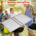 thumbnail image 3 of Stainless Steel Grill Net, Grill Basket, Grill Accessories, Parrilla Para Asar Carne, Fish Grilling Rack for Grill, 3 of 6