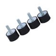 thumbnail image 4 of 4x M8 M6 Rubber Mounts Shock Absorber Anti Vibration Silentblock Bobbins, Cylindrical Isolator Vibration Isolation Mounts Shock Absorber Absorption Mount Threaded Stud Male Thread, 4 of 7