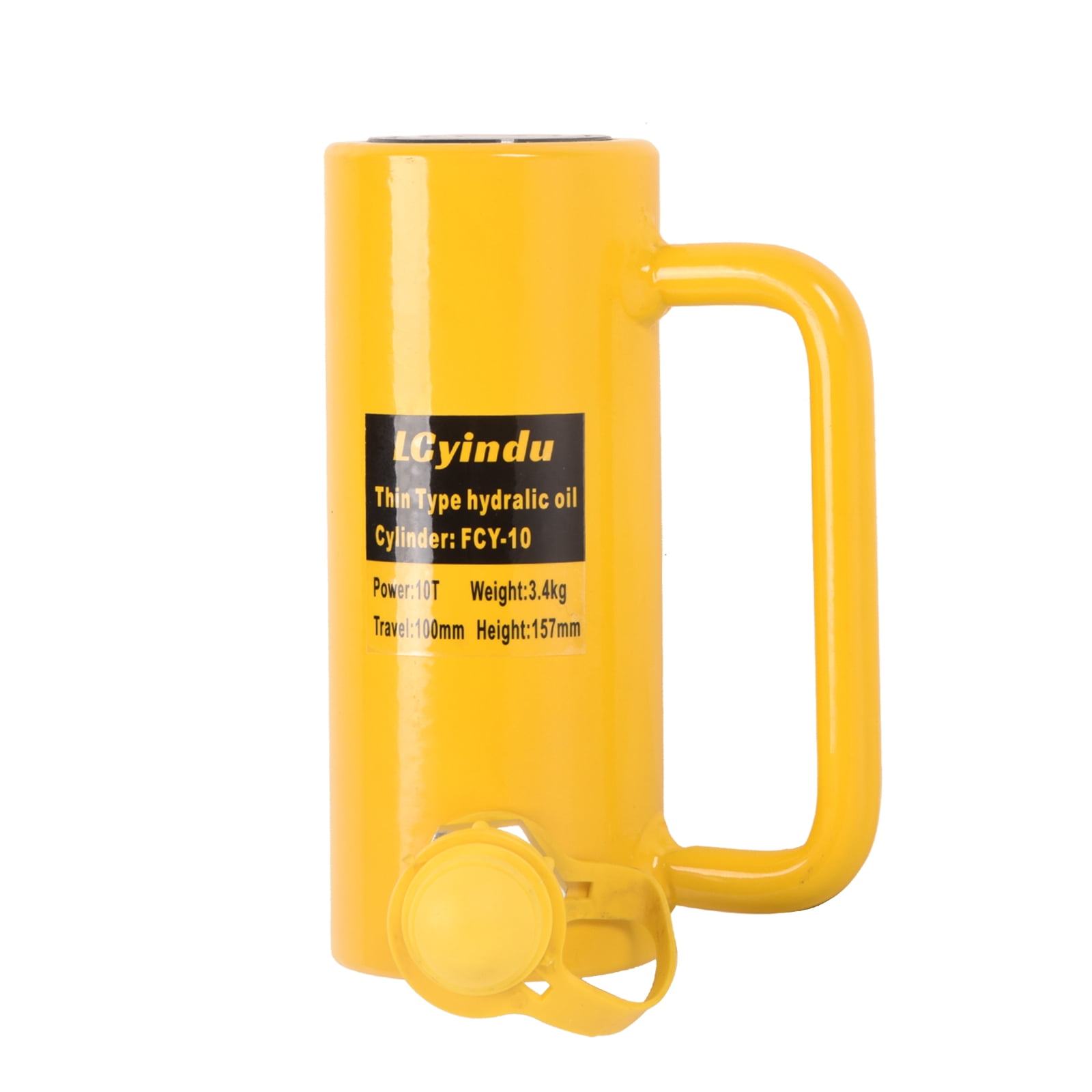 Dawot 10T Hydraulic Cylinder Long Jack 4"(100mm) Stroke Solid Single