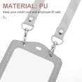 thumbnail image 2 of Weiweiguan Portable ID Cards Holder Lanyard Work Cards Protective Cover Double-sided Cards Holder, 2 of 6
