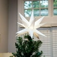 thumbnail image 2 of Elf Logic 12" Moravian Star Tree Topper - Easy Assembly. Beautiful Bright White 3D Lighted Christmas Star Tree Topper or Hanging Porch Light (12 Inch Folding, LED), 2 of 5