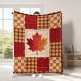 thumbnail image 5 of Halloween Sale Clearance!Fall Decorations for Home, Autumns Thanksgiving Flannel Throw Blanket 5 Cute Fall Patterns Plushs Blanket 70x100cm For Sofa Bed Camping Warm Light Weight Cover, 5 of 8