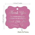 thumbnail image 7 of Inkdotpot Real Silver Foil Thank You For Celebrating The Mother To Be Baby Shower Tags Favor Bracket Shape Hang Pack Of 100 Paper Tags, 7 of 7