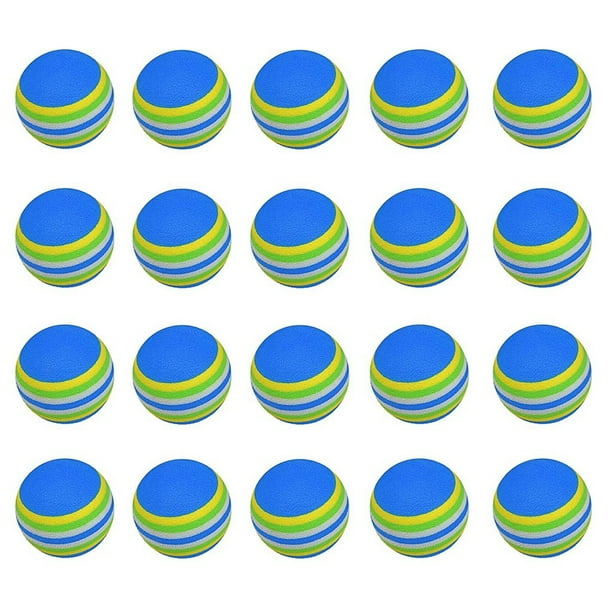 Pelotas de espuma de esponja, paquete de 20 unidades, entrenamiento práctico duradero, textura suave, para menores, actividades de gimnasio, aprendizaje temprano, juguetes educativos