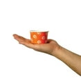 thumbnail image 3 of UNIQ 4 oz Orange Swirls and Twirls Ice Cream Cups, 3 of 5