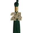 thumbnail image 5 of Endea Graduation Hunter Green Graduation Tassel with Gold Date Drop, 5 of 11