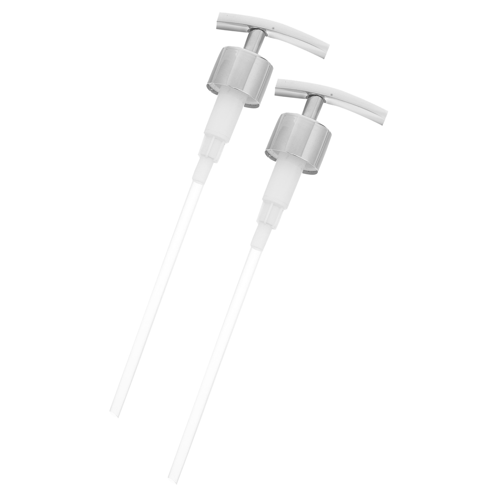 OUNONA 2-Pack Metal Pump Nozzle Replacement for Lotion and Dish Soap Bottles, and Easy to Install