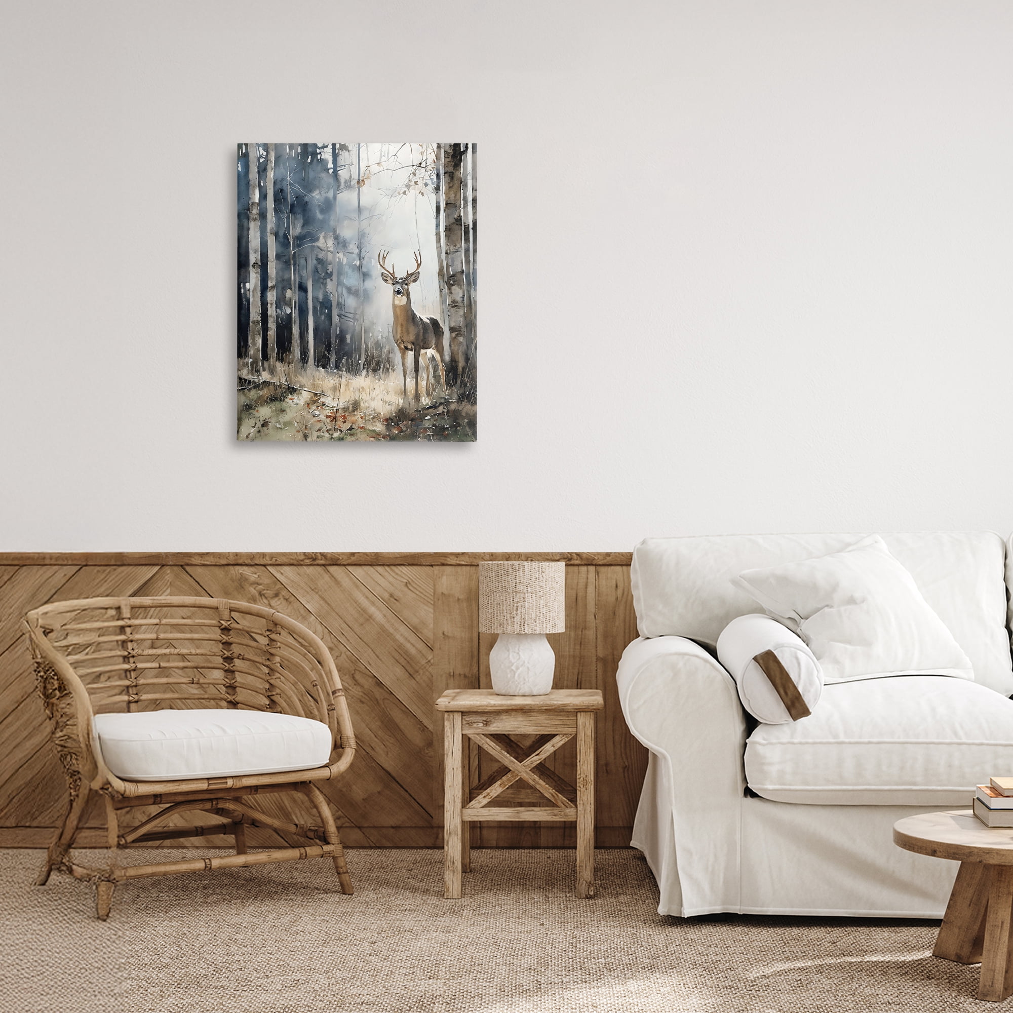 Stupell Industries Deer In The Woods Canvas Wall Art, design by Franklyn Gregory